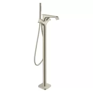 Axor Citterio E Смеситель для ванны, напольный, термостатический, с ручным душем, цвет: шлифованный никель