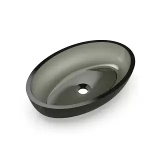 Knief Oval Shape Раковина накладная 55x37x13см., без отв., из полимерного материала, цвет: Turmalin # 020