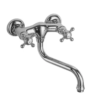 Carlo Frattini Kitchen Смеситель настенного монтажа на 3 отверстия, цвет: хром