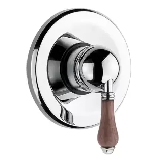 Nicolazzi Forest Встраиваемый смеситель для душа, 1 источник, ручки дерево, цвет: хром