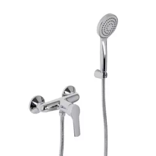 Carlo Frattini Serie 4 Смеситель для душа внешнего монтажа с душевым комплектом, цвет: хром