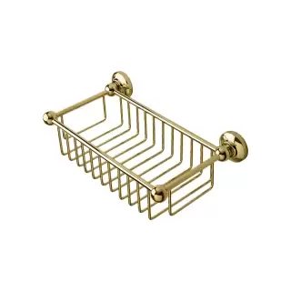 3SC New England Полочка-решетка 31х17х9см., подвесная, цвет: Oro 24Kt Lucido