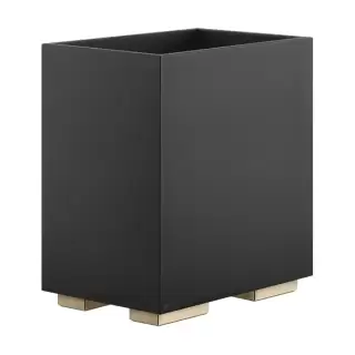 Gessi Inverso Accessories Корзина для мусора, цвет: черный/Brass Brushed PVD