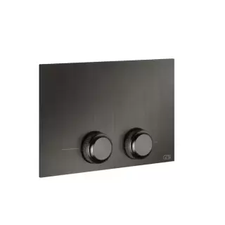 Gessi Venti20 Клавиша смыва для унитаза двойная, для инсталляций TECE, цвет: Black Metal Brushed PVD