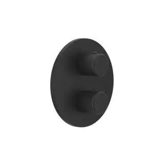 Gessi Goccia Встраиваемый термостат, подключение на 3/4&rdquo;, с переключателем на 3 выхода, внешняя часть, цвет: black XL