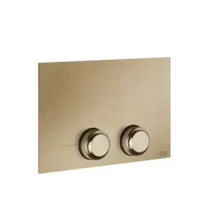 Gessi Venti20 Клавиша смыва для унитаза двойная, для инсталляций TECE, цвет: Warm Bronze Br. PVD