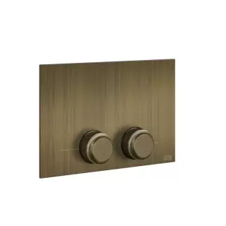 Gessi Venti20 Клавиша смыва для унитаза двойная, для инсталляций TECE, цвет: Antique Brass