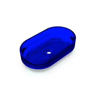 Knief Ellipse Shape Раковина накладная 55x32x14см, без отв, из полимерного материала, цвет: Marine blue # XXX