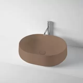 Kerasan F10 Раковина накладная 56х44см, без отв., цвет: bruno Matt