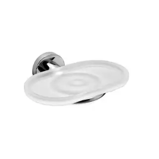 Colombo Basic Мыльница подвесная, цвет: хром/матовое стекло