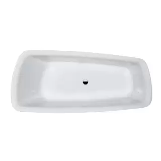 Laufen Palomba Ванна 180x80x45.5см, встраиваемая, ассиметричная, без слив-перелива, борт 2см, материал: акрил, цвет: белый