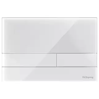 TECEspring Панель смыва для унитаза, акриловая, плоская, цвет: белый