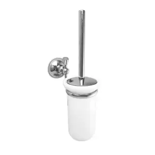Nicolazzi Cristallo Di Rocca Ершик для унитаза подвесной, цвет: керамика / хром
