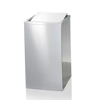 Decor Walther DW 215 Корзина для белья 32x32x58см, напольная, цвет: сталь матовая