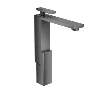 Axor Edge Смеситель для раковины, на 1 отв., с донным клапаном push/open, излив 180мм, цвет: черный