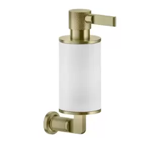 Gessi INCISO Дозатор для жидкого мыла, подвесной, цвет: белый/brushed brass pvd