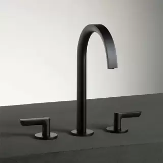 Fantini Icona Deco Смеситель для раковины, 3 отверстия, цвет: оружейная сталь