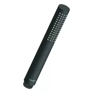 Duravit Душ-цилиндр, соединительная резьба 1/2&ldquo;, силиконовые накладки для упрощения очистки, Режим душа: Дождевая, 197 мм, цвет: черный матовый