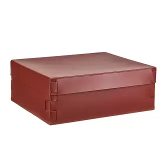 ADJ Коробка Snob, 36x30xH13,5 см., цвет: бордо/коньяк