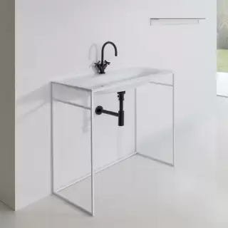 Bette Lux Shape Раковина на каркасе 60х49.5см, напольная, 1 отв., без перелива, цвет: белый