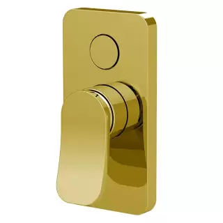 Fima Carlo Frattini Flo Смеситель для душа, встраиваемый, с переключателем на 2 выхода, цвет: золото