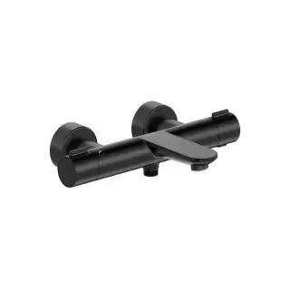 Duravit Wave Смеситель для ванны, настенный, термостатический, цвет: черный матовый