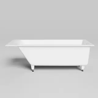 Salini Cascata Ванна встраиваемая, с прямоугольной чашей, 180x80x60см., регулируемые ножки, материал: S-Sense, цвет: белый матовый