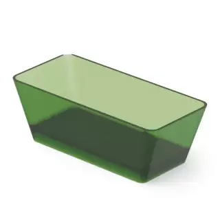 Dea Design Modern Ванна 150х68х56см., отдельностоящая, Glasstech, прозрачная смола, цвет: Emerald R3