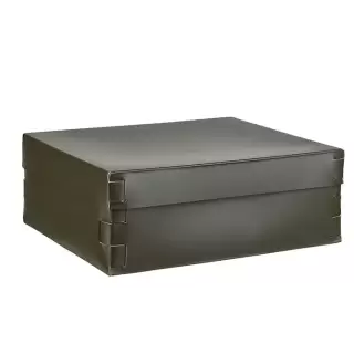 ADJ Коробка Snob, 36x30xH13,5 см., цвет: оливковый/горчичный