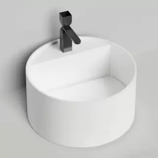 Salini Armonia Раковина 45x45x25см., 1 отв., накладная, S-Sense, цвет: белый глянцевый