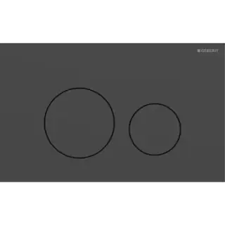 Geberit Sigma40 Клавиша для двойного смыва, круглая: Черный матовый