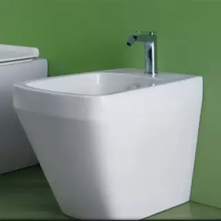 Simas Baden Baden Биде приставное 56х36 см, с 1 отв под смеситель, цвет: белый