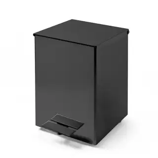 3SC Metal Quadra Ведро 5 л. 18x22xh26 см, с педалью, с крышкой и механизмом softclose, цвет: черный матовый