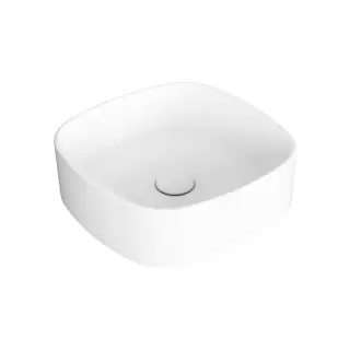 SIMAS Foriu Раковина квадратная накладная 40x40x13 см, без отв под смеситель, цвет: белый