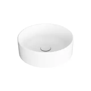 SIMAS Foriu Раковина круглая накладная &oslash;40x13 см, без отв под смеситель, цвет: белый