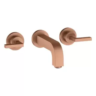 Axor Citterio Смеситель для раковины, встраиваемый, излив: 16.2см., ручка: рычаг, цвет: шлифованное красное золото