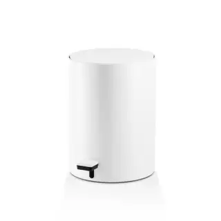 Decor Walther TE 50 Ведро 23.5xh32см, с педалью и крышкой, softclose, напольное, цвет: белый матовый