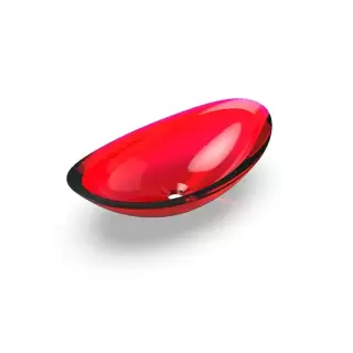 Knief Charm Shape Раковина накладная 58.1x33.1x16.9см, без отв., из полимерного материала, цвет:  Rubin # 040