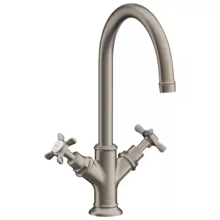 Axor Montreux Смеситель для раковины, двухвентильный, на 1 отв, цвет: никель шлифованный