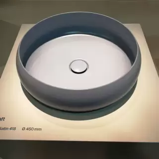 Bette Craft Раковина-чаша 45х45х12 cм, без отв., на столешницу, без перелива, сталь, цвет: blue satin