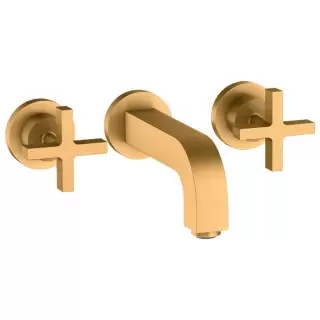 Axor Citterio Смеситель для раковины, встраиваемый, излив: 16.2см., цвет: шлифованное золото