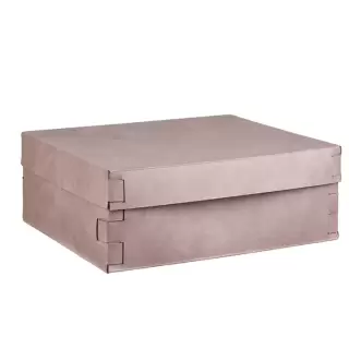 Colombo Adj Коробка Snob 36x30хH13.5см., настольная, цвет: пепельная роза/устричный