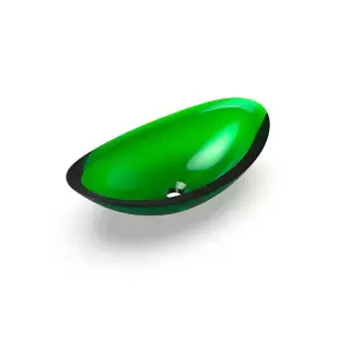 Knief Charm Shape Раковина накладная 58.1x33.1x16.9см, без отв., из полимерного материала, цвет:  Malachit # 090