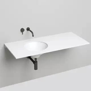 Salini Marea Раковина врезная снизу 42х42х13.8cм, без отв., без перелива, S-Stone, цвет: белый матовый