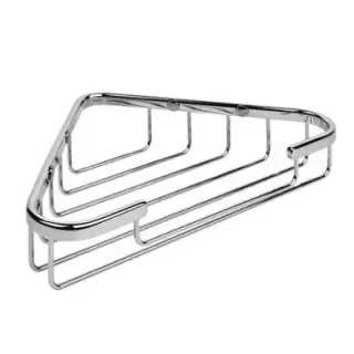 Colombo Basic Угловая металлическая полочка 24.5x15x4.5см, цвет: хром