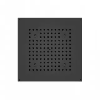 BOSSINI DREAM-CUBE Верхний душ 470 x 370 мм, с 4 LED RGB, блок питания/управления, Cromoterapia, гибкая подводка, цвет: черный матовый