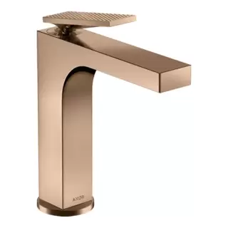 Axor Citterio Смеситель для раковины 160, на 1 отв., излив h: 16см, с донным клапаном, с текстурой, цвет: полированное красное золото