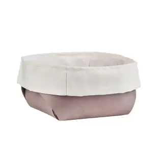 ADJ Корзина для хлеба, 15x15xH7 см., цвет: пепельная роза/устричный
