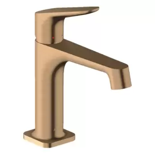 Axor Citterio M Смеситель для раковины 100, на 1 отв., с донным клапаном, цвет: шлифованная бронза