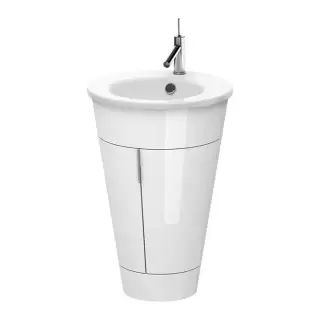 Duravit Starck 1 Тумба напольная 60x56xh82.5см, с раковиной, подсветка LED, цвет: белый глянц